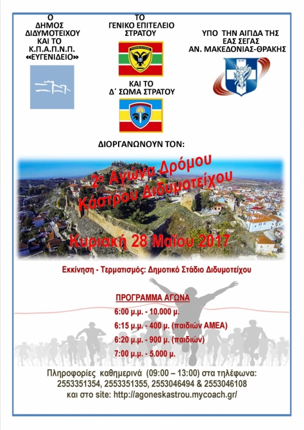 2&omicron;&sigmaf; &Alpha;&gamma;ώ&nu;&alpha;&sigmaf; &Kappa;ά&sigma;&tau;&rho;&omicron;&upsilon; &Delta;&iota;&delta;&upsilon;&mu;&omicron;&tau;&epsilon;ί&chi;&omicron;&upsilon;