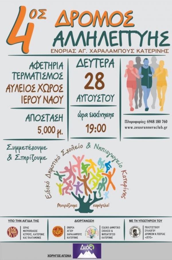 4&omicron;&sigmaf; &Delta;&rho;ό&mu;&omicron;&sigmaf; &Alpha;&lambda;&lambda;&eta;&lambda;&epsilon;&gamma;&gamma;ύ&eta;&sigmaf;