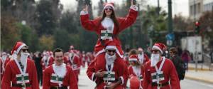 2&omicron; Athens Santa Run 2015