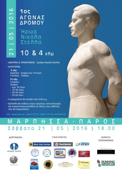 &Delta;&Epsilon;&Lambda;&Tau;&Iota;&Omicron; &Tau;&Upsilon;&Pi;&Omicron;&Upsilon; - &Pi;&rho;&omicron;&kappa;ή&rho;&upsilon;&xi;&eta; 1&omicron;&sigmaf; &alpha;&gamma;ώ&nu;&alpha;&sigmaf; &delta;&rho;ό&mu;&omicron;&upsilon; &pi;&rho;&omicron;&sigmaf; &tau;&iota;&mu;ή &tau;&omicron;&upsilon; ή&rho;&omega;&alpha; &Nu;&iota;&kappa;ό&lambda;&alpha; &Sigma;&tau;έ&lambda;&lambda;&alpha;