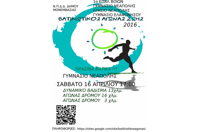 &Beta;&Alpha;&Tau;&Iota;&Kappa;&Iota;&Omega;&Tau;&Iota;&Kappa;&Omicron;&Sigma; &Alpha;&Gamma;&Omega;&Nu;&Alpha;&Sigma; &Zeta;&Omega;&Eta;&Sigma; 2016 - &Alpha;&pi;&omicron;&tau;&epsilon;&lambda;έ&sigma;&mu;&alpha;&tau;&alpha;