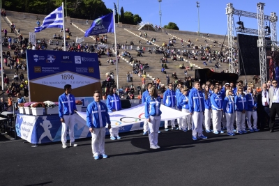 &Lambda;ά&mu;&psi;&eta; &Omicron;&lambda;&upsilon;&mu;&pi;&iota;&omicron;&nu;&iota;&kappa;ώ&nu; &kappa;&alpha;&iota; &sigma;&pi;&omicron;&upsilon;&delta;&alpha;ί&omega;&nu; &mu;&alpha;&rho;&alpha;&theta;&omega;&nu;&omicron;&delta;&rho;ό&mu;&omega;&nu; &sigma;&tau;&omicron;&nu; 34&omicron; &Alpha;&Mu;&Alpha;