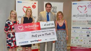 &Delta;&Epsilon;&Lambda;&Tau;&Iota;&Omicron; &Tau;&Upsilon;&Pi;&Omicron;&Upsilon; - &Tau;&alpha; 47.647,5 &epsilon;&upsilon;&rho;ώ &tau;&omicron;&upsilon; No Finish Line &delta;ό&theta;&eta;&kappa;&alpha;&nu; &sigma;&tau;&omicron; &Mu;&alpha;&zeta;ί &gamma;&iota;&alpha; &tau;&omicron; &Pi;&alpha;&iota;&delta;ί!